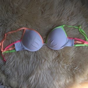 36 C Neon push-up bikini top